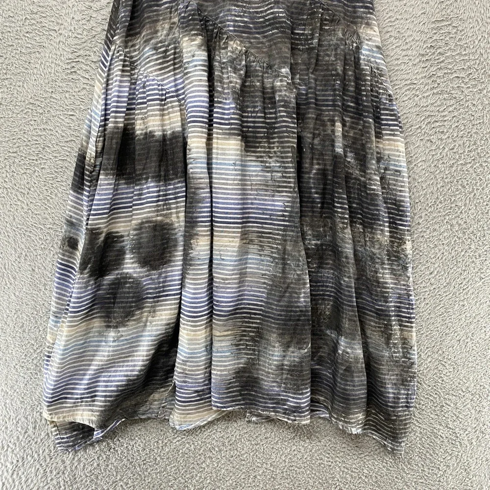 Dress To Kill Midi Dress Womens One Size Tie Dye Stripe Trapeze Lagenlook Boho - Picture 10 of 13